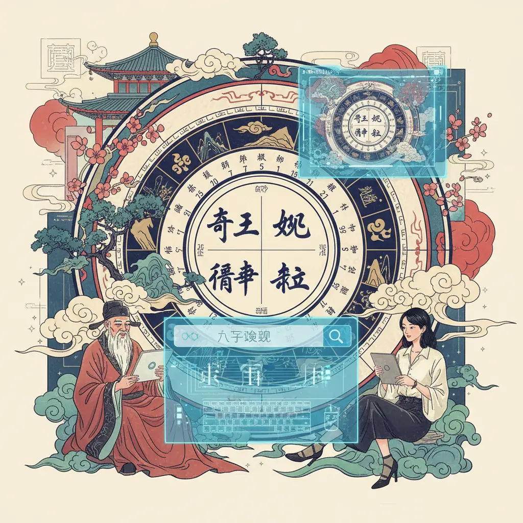 八字查詢 - 八字命盤