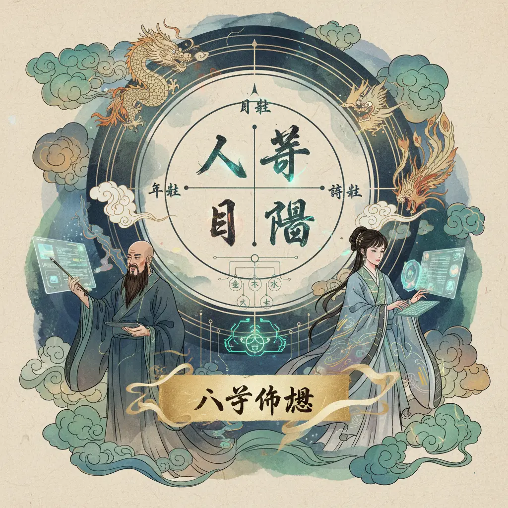算八字命盤 - 八字排盤