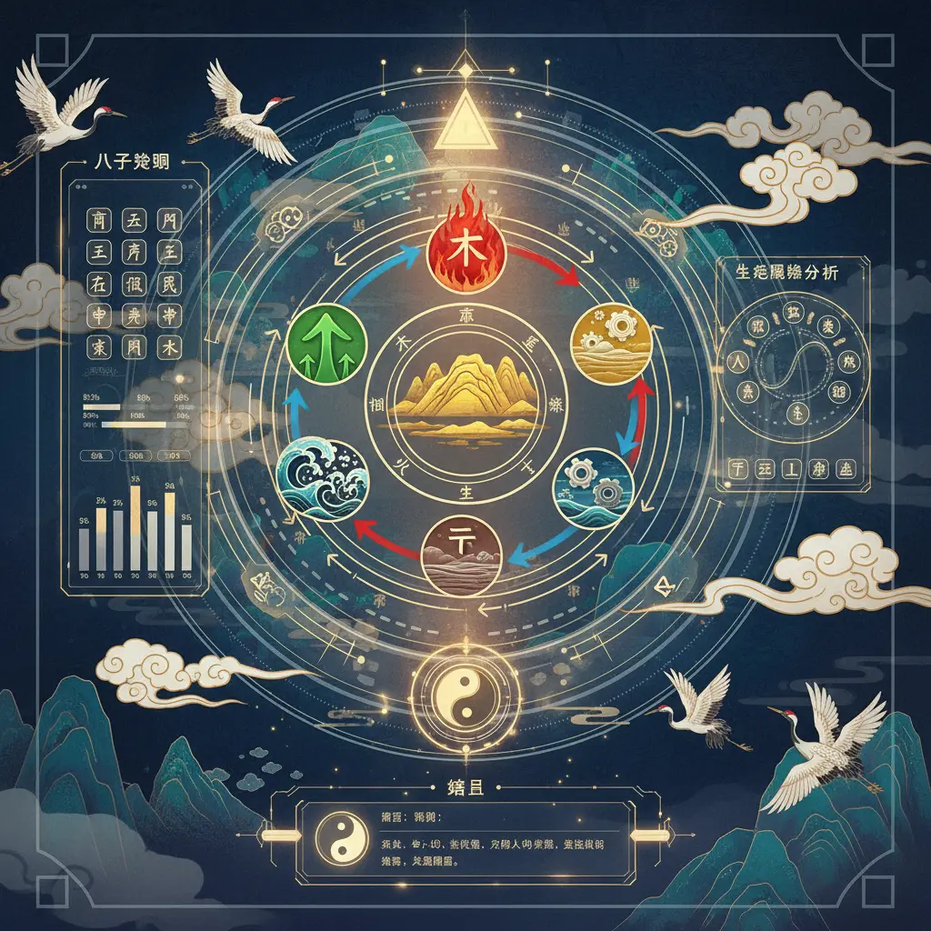 八字查詢 - 五行生剋
