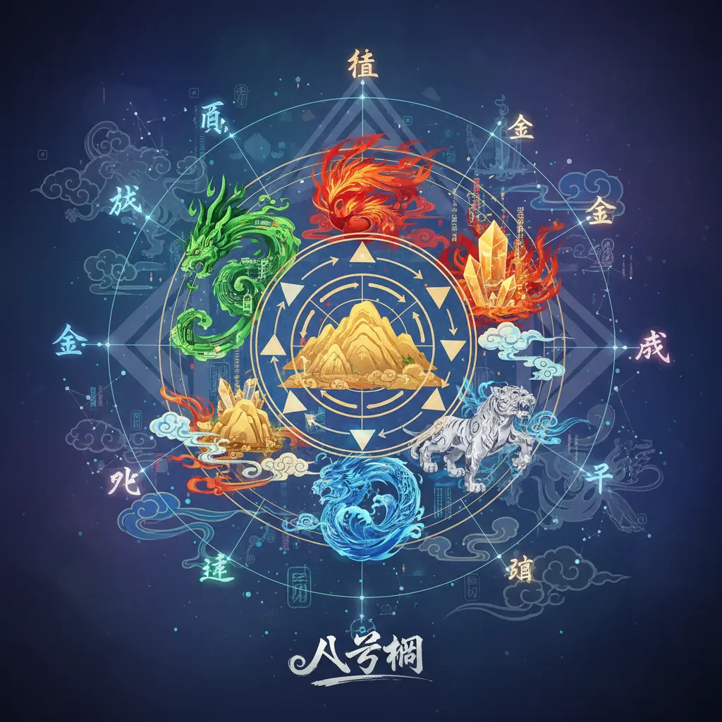 八字網 - 五行生剋